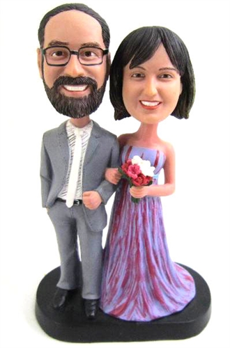 Premium wedding couple custom bobblehead doll