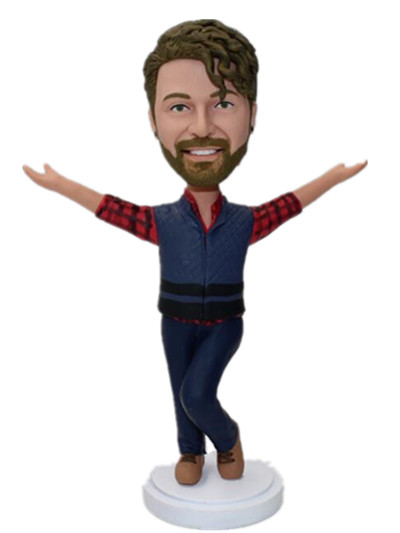 Custom Personalized Bobble Heads Casual man