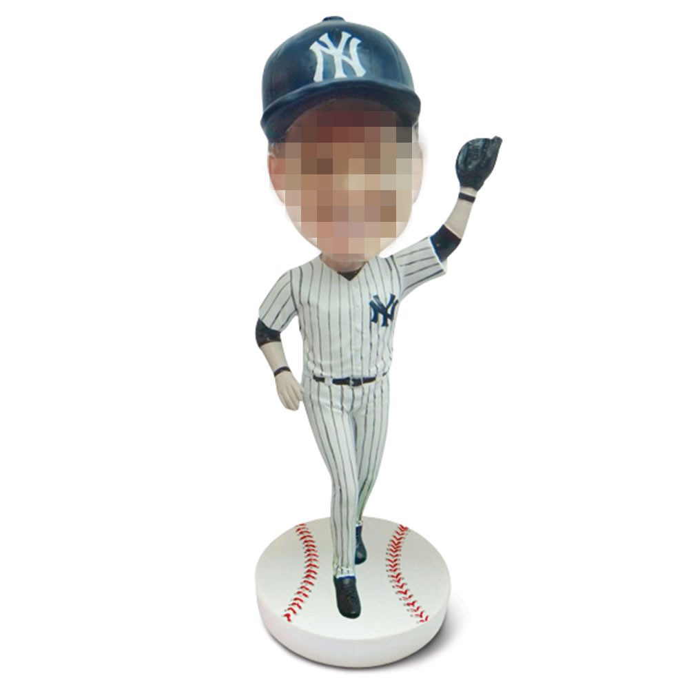 New York baseball player bobble heads doll