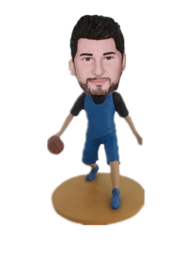 Customize casual basketball player bobble head doll