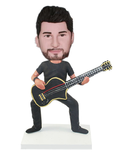 Personalized Guitarist Bobblehead