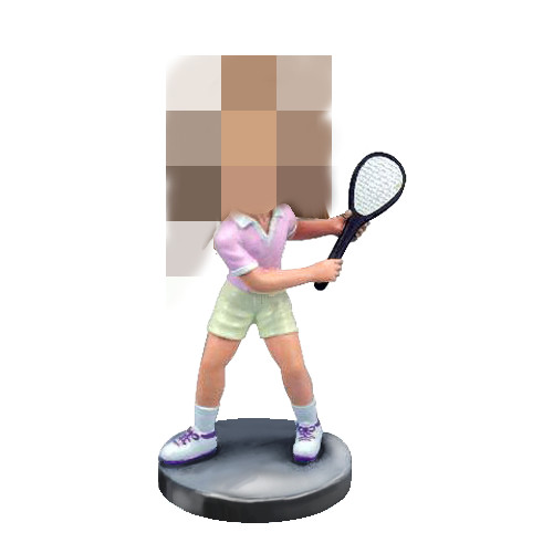 female tennis bobble head