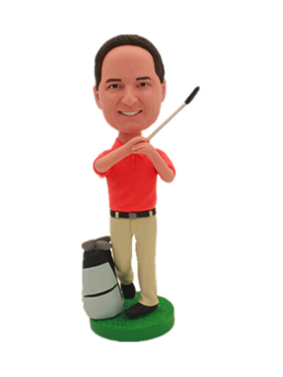 golfer custom bobblehead