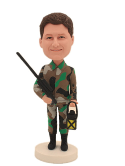 Military custom bobblehead doll 