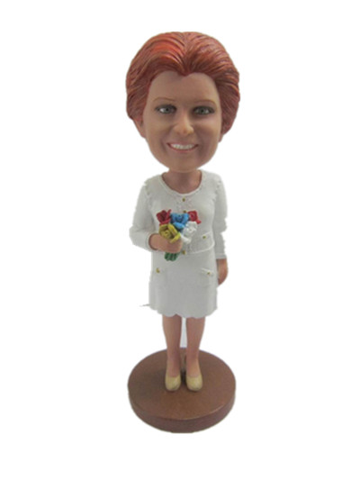 Female custom bobble head best gift for mother bobblehead doll