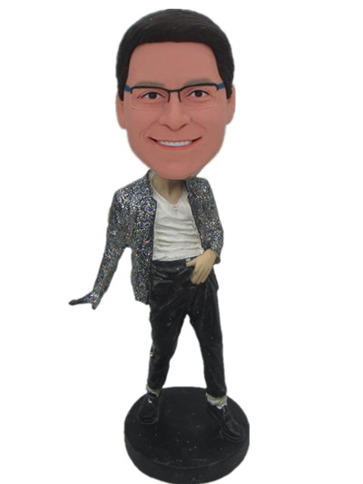 Funny bobbleheads with Michael Jackson pose bobbleheads