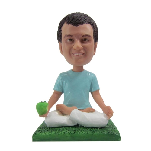 Personalized Custom Yoga Man Bobble Head Dolls
