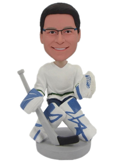 Hockey Goalie Player Bobble head doll