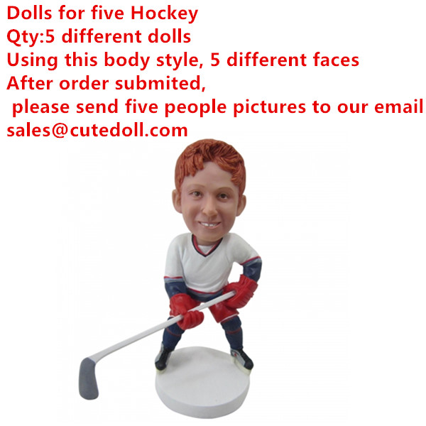 5 Hockey bobble heads