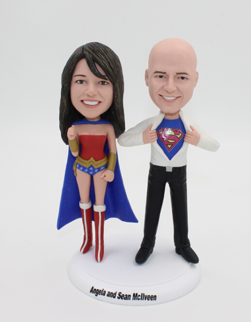 Custom superman bobble head doll