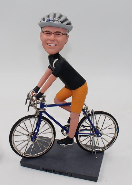 bicycle custom bobble head dolls