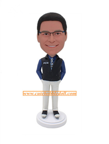 Fashion Man With Hands In Pockets Gift Bobbleheads