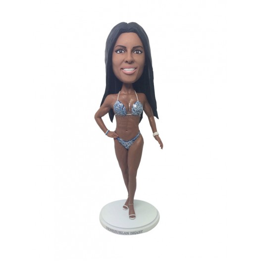 Lady In Bikini Custom Bobblehead Doll Beauty Contest Award