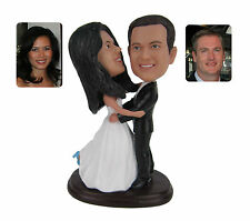 Customized wedding cake toppers Dancing Bride and Groom