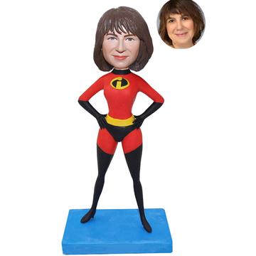 Mrs. Incredible Superwoman Custom Bobblehead