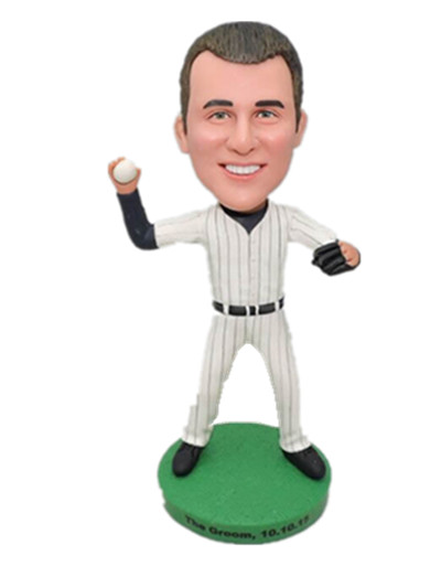 Custom bobble head baseball player