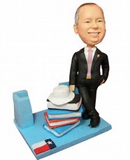 business card holder bobbleheads