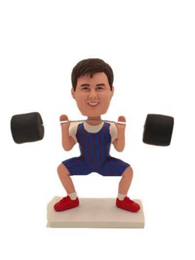 weight lifter bobble head