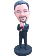thinking casual male bobbleheads