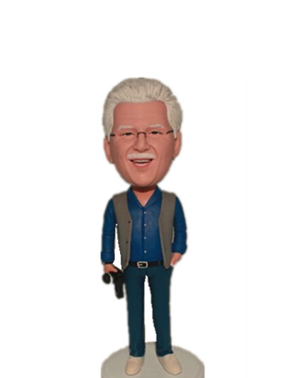 Photographer Custom bobbleheads With A Camera In Hand