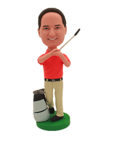golfer custom bobblehead
