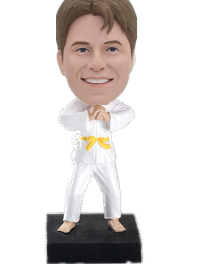 Personalized Judo Bobble Head Doll