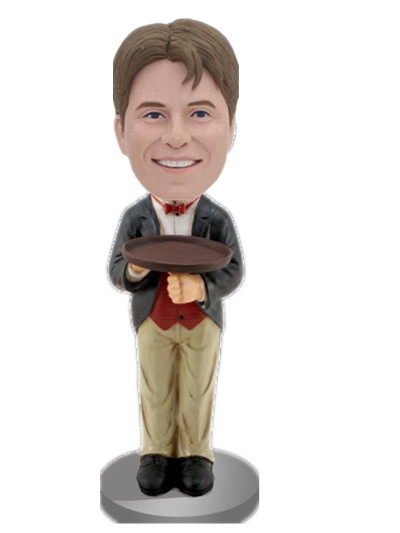 Big Chef Waiter Bobblehead