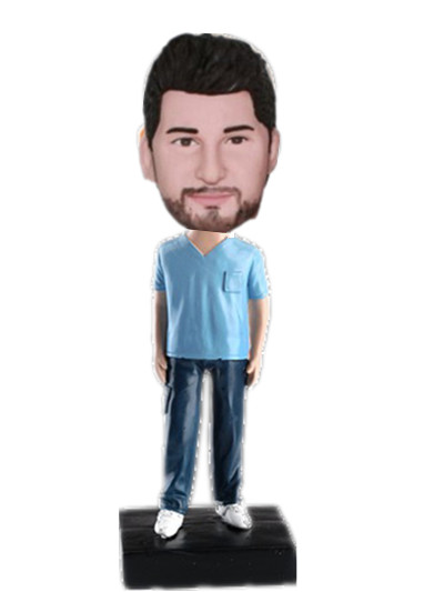 Custom bobblehead Male nurse