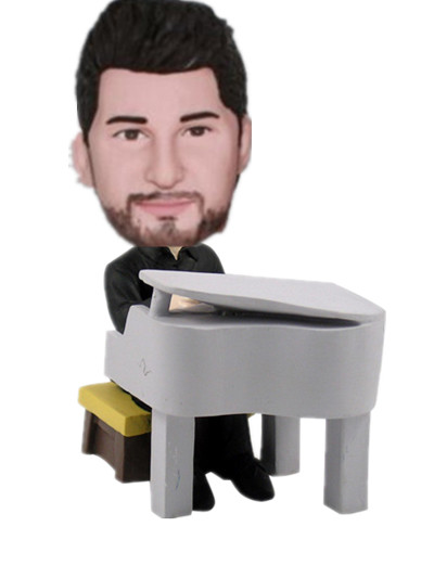 Custom bobble head with piano