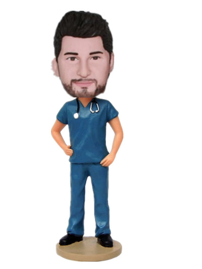 Male Nurse Custom Bobblehead