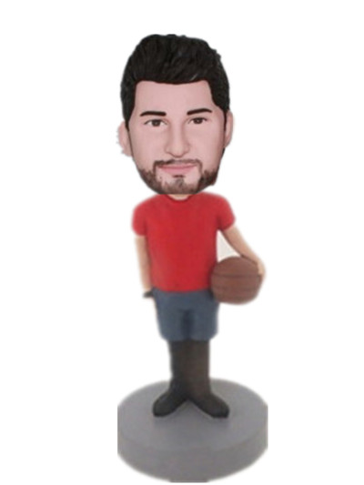 Customize casual basketball player bobble head