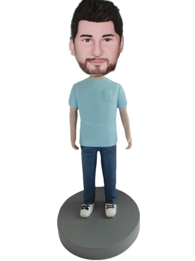 custom bobble heads casual male 