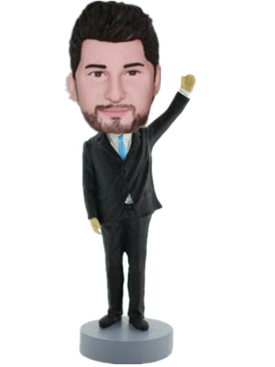 Personalized Bobble Head waving hand