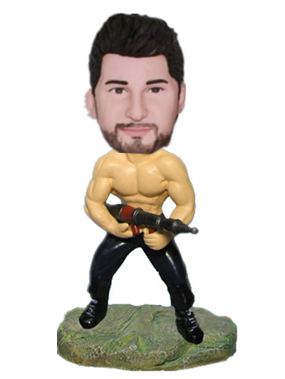 Customized Gun Master Bobblehead Handmade Figurine Bobblehead