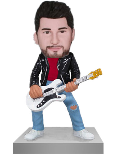 Personalized Guitarist Bobblehead