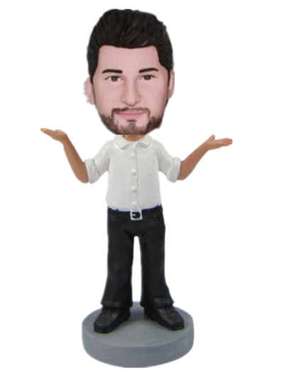 casual Bobble Head doll