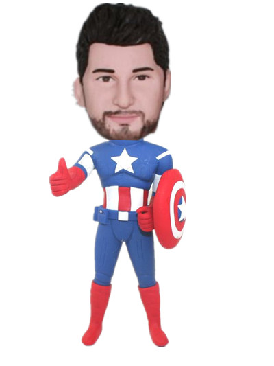 Captain America Shield Custom Bobblehead