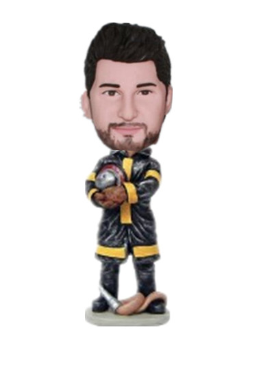 Fireman Bobble Head Doll
