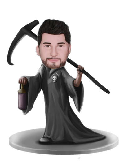 Custom Bobble Head Death male humorous bobbleh head doll