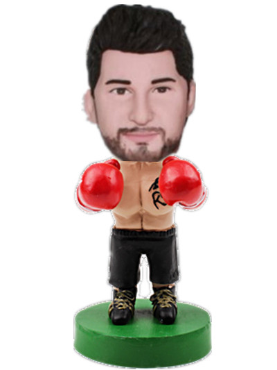 Custom Bobblehead male Boxer bobble head doll