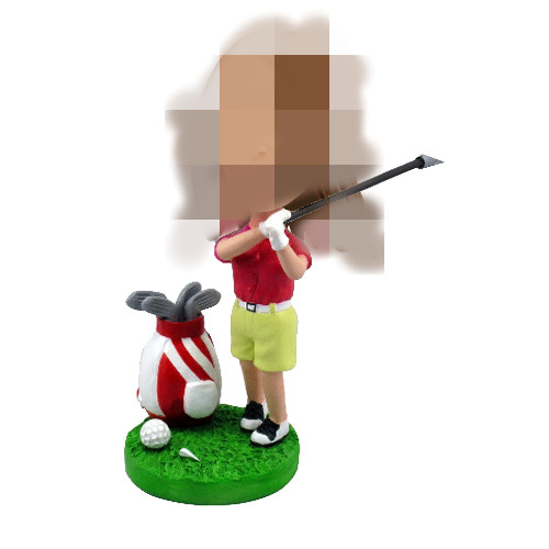 Female Golfing Bobble heads