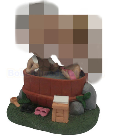 Custom bobble heads Mandarinduck bath