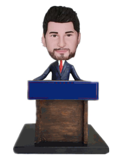 Custom Bobble heads Man at Podium