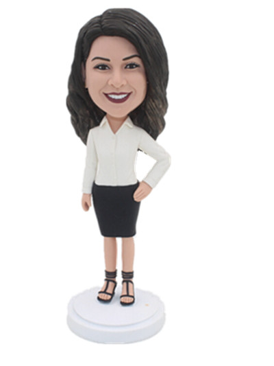 office female bobble head