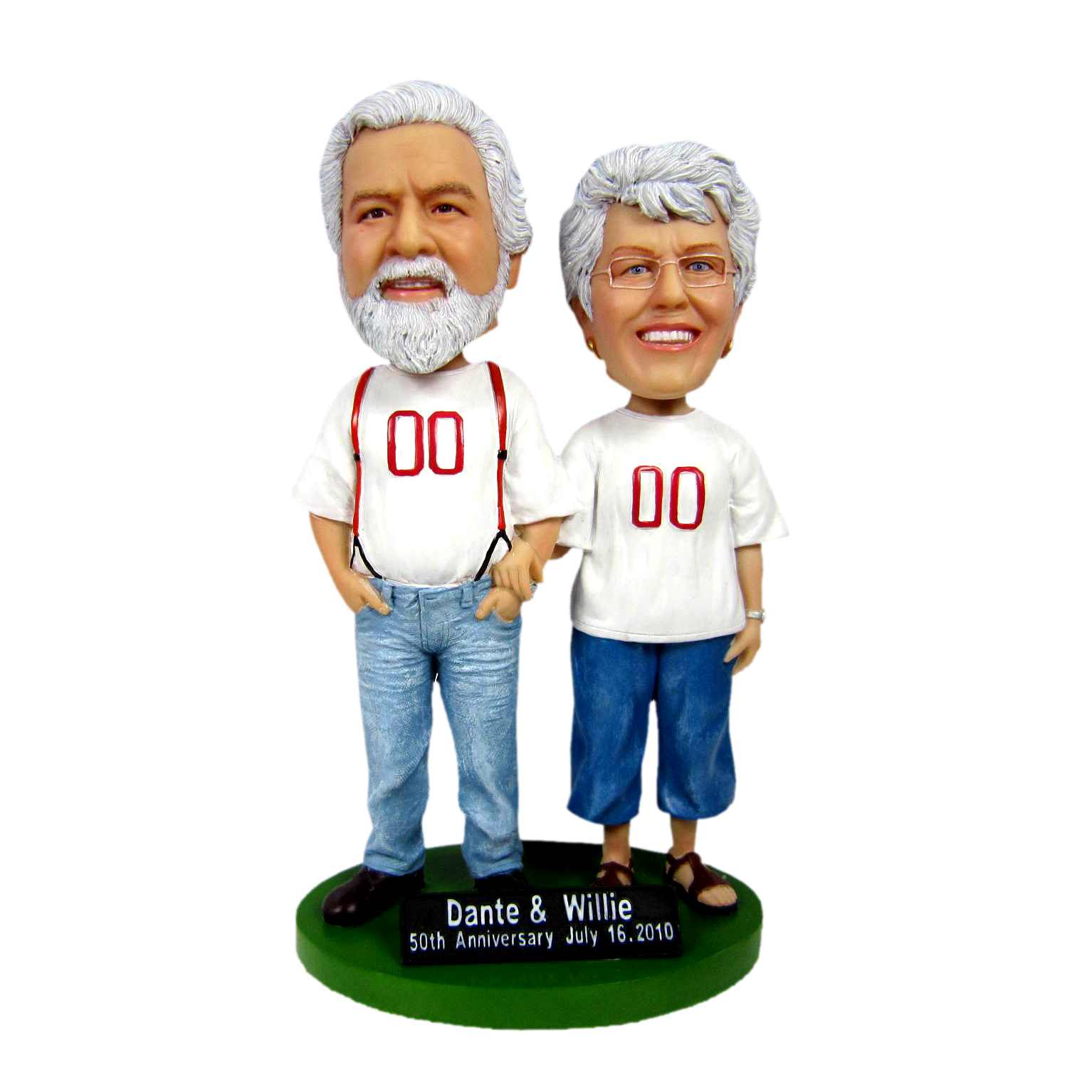 casual couple bobble heads 
