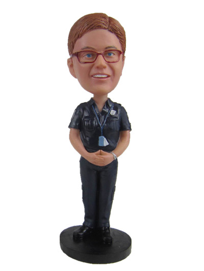 female police custom bobble head