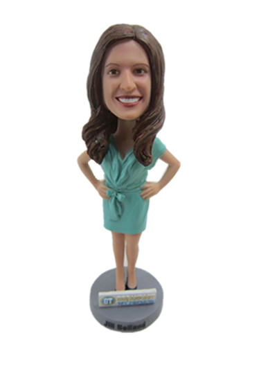 fashion woman custom bobble head doll