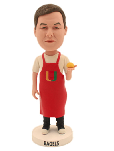 chef male custom bobble head