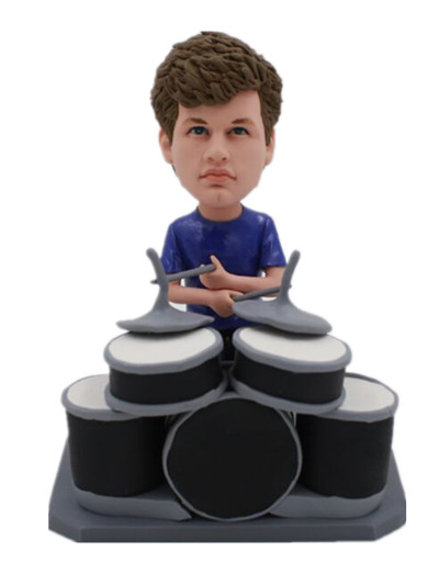 Drummer Custom Bobblehead  Musical Instruments Custom Bobblehead