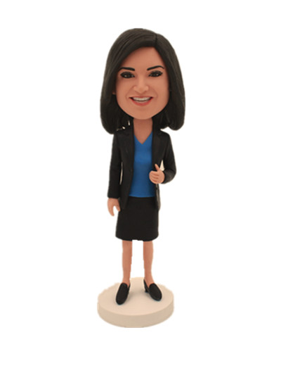 Best seller custom office female bobblehead doll